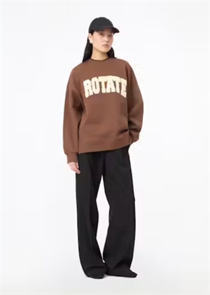 Iris heavy crewneck sweat Chestnut ROTATE